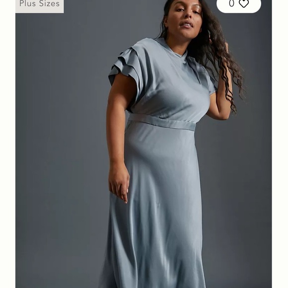 Anthropologie Madeleine Midi Dress Plus Size 16W NWT - Picture 2 of 11